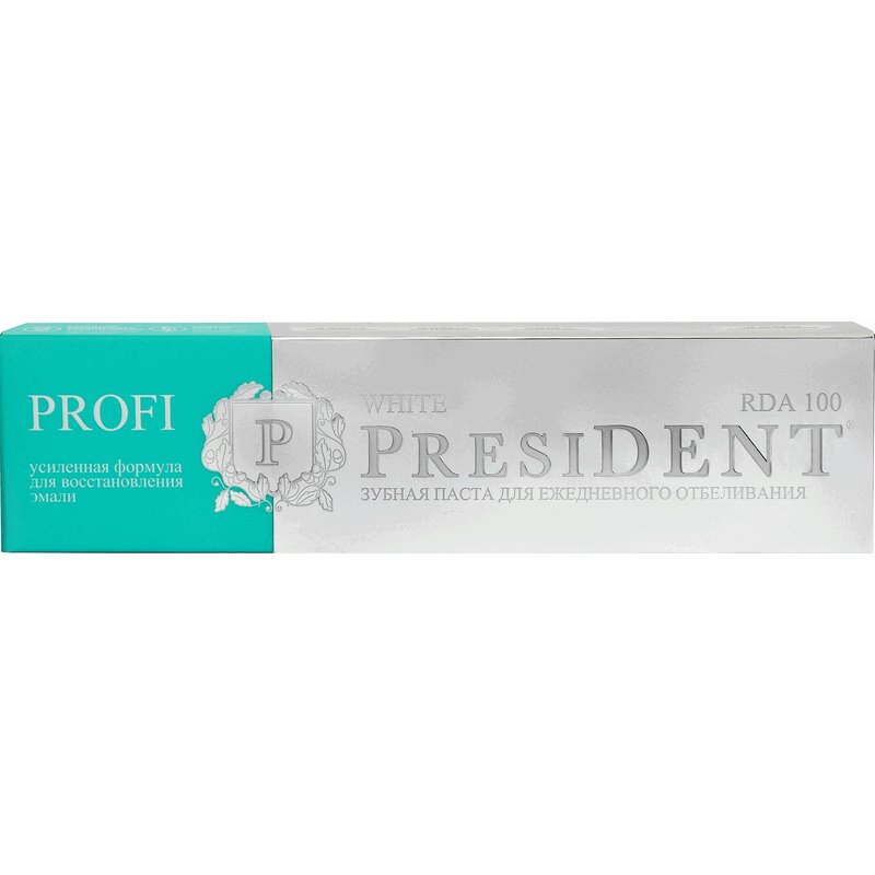 Изображение товара PresiDENT Profi White Зубная паста для ежедневного отбеливания 100 RDA 50 мл