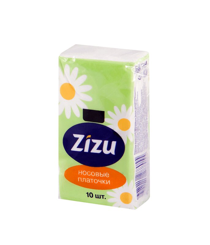 Изображение товара Zizu Платки бумажные носовые Ромашка 10 шт