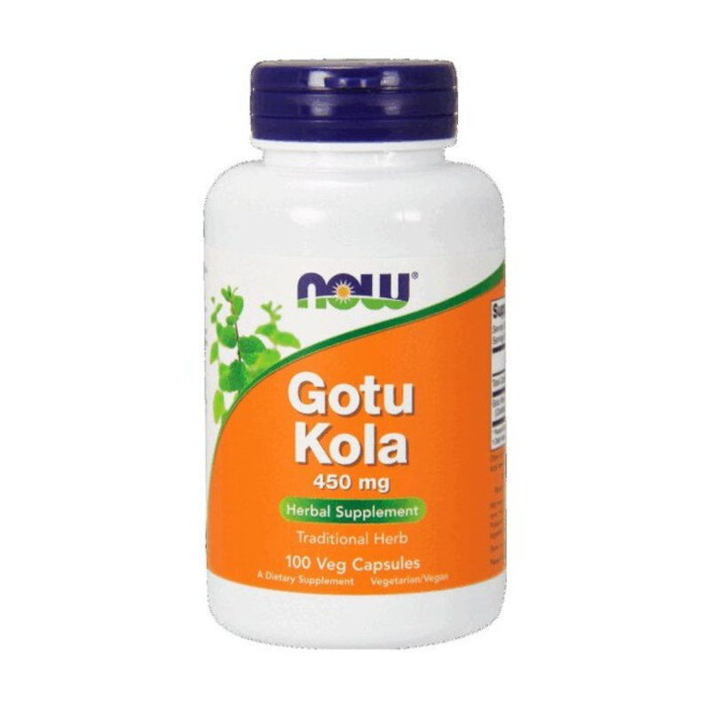 Изображение товара NOW Готу Кола 450 мг капсулы 100 шт - поддержка мозга и памяти