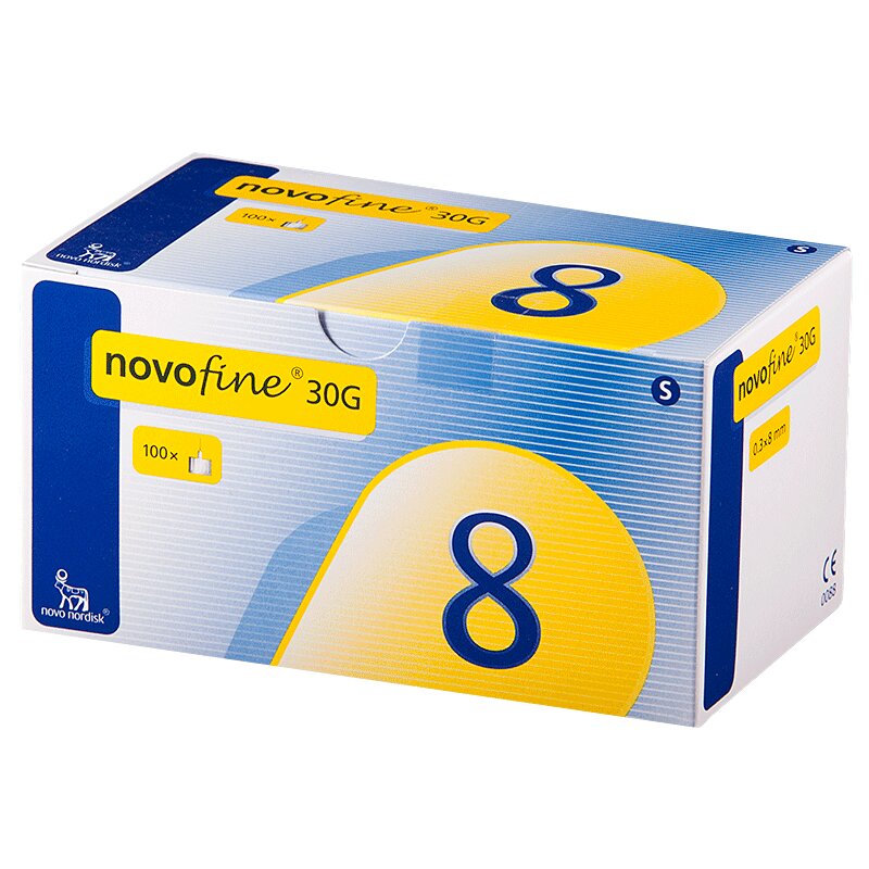 Изображение товара Иглы для шприц-ручек НовоФайн 30G 0,3 мм 8 мм 100 шт