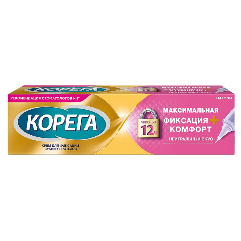 Изображение товара Крем для фиксации зубных протезов Корега мятный 40 г