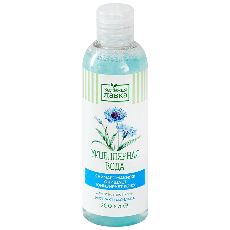 Изображение товара Мицеллярная вода Зеленая Лавка Вода 200 мл для снятия макияжа и ухода за кожей
