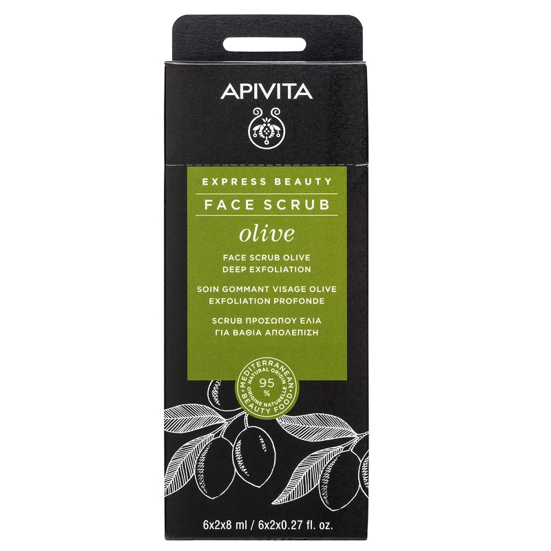 Изображение товара Apivita Скраб-эксфолиант для лица интенсивный Олива 8 мл 2 шт