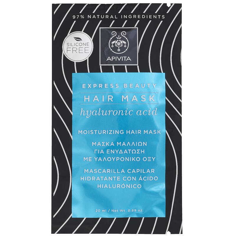 Изображение товара Экспресс увлажняющая маска для волос Apivita 20 мл
