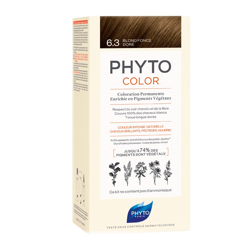 Изображение товара Phyto Колор Краска для волос Тон 6.3 Темный золотистый блонд
