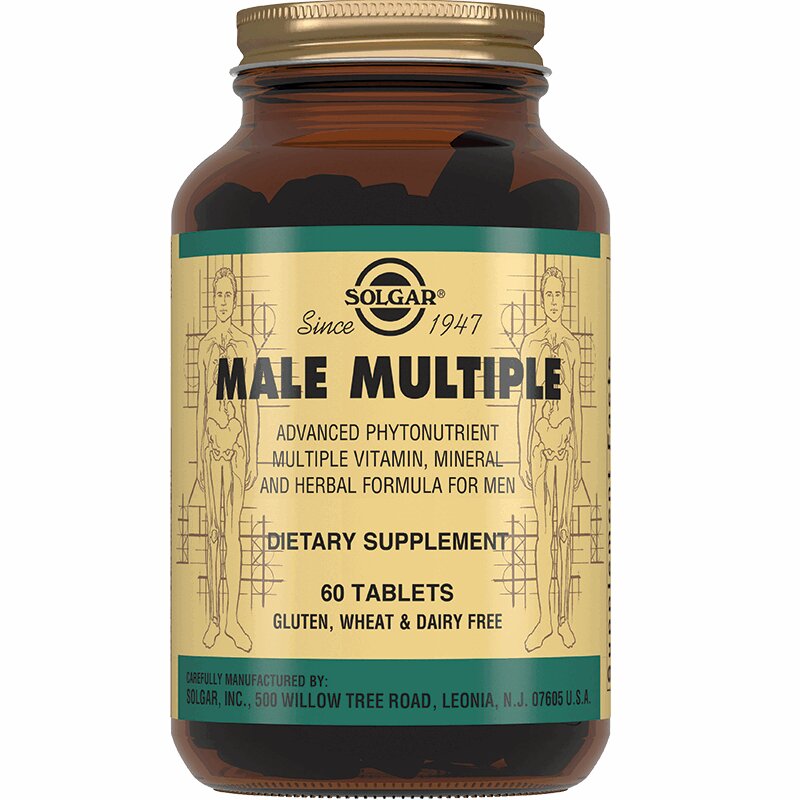 Изображение товара Мультивитамины и минералы для мужчин Solgar 60 таблеток - поддержка здоровья энергии бодрости