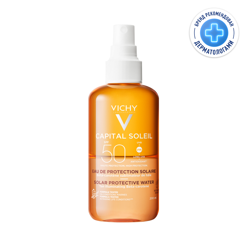 Изображение товара Vichy Capital Soleil SPF 50 водный спрей для защиты и загара 200 мл