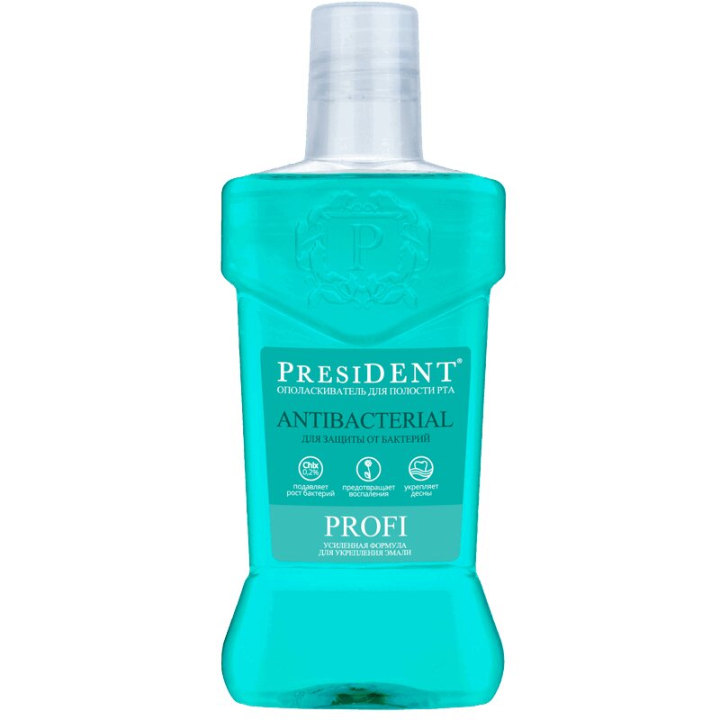Изображение товара PresiDENT Profi Ополаскиватель для полости рта антибактериальный 250 мл