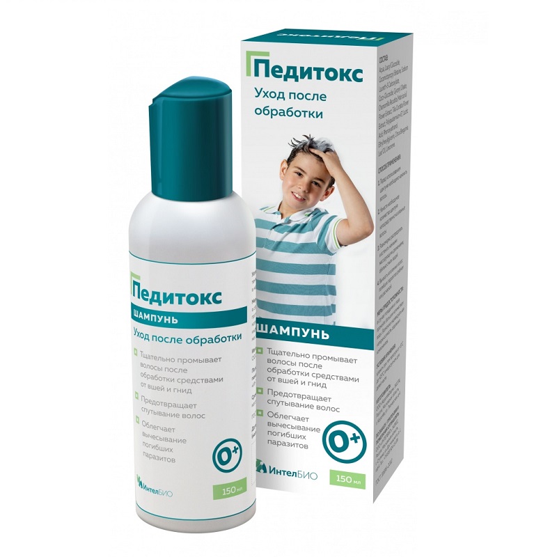 Изображение товара Педитокс Шампунь после обработки от вшей и гнид 150 мл для детей и взрослых
