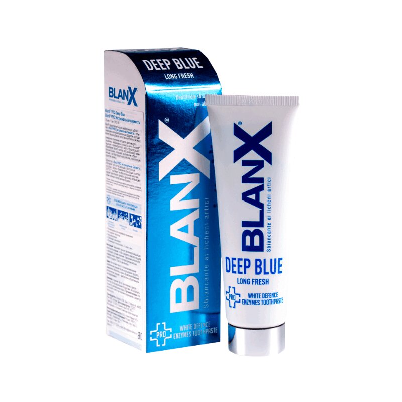Изображение товара Зубная паста BlanX Pro Deep Blue Экстремальная свежесть отбеливание 75 мл
