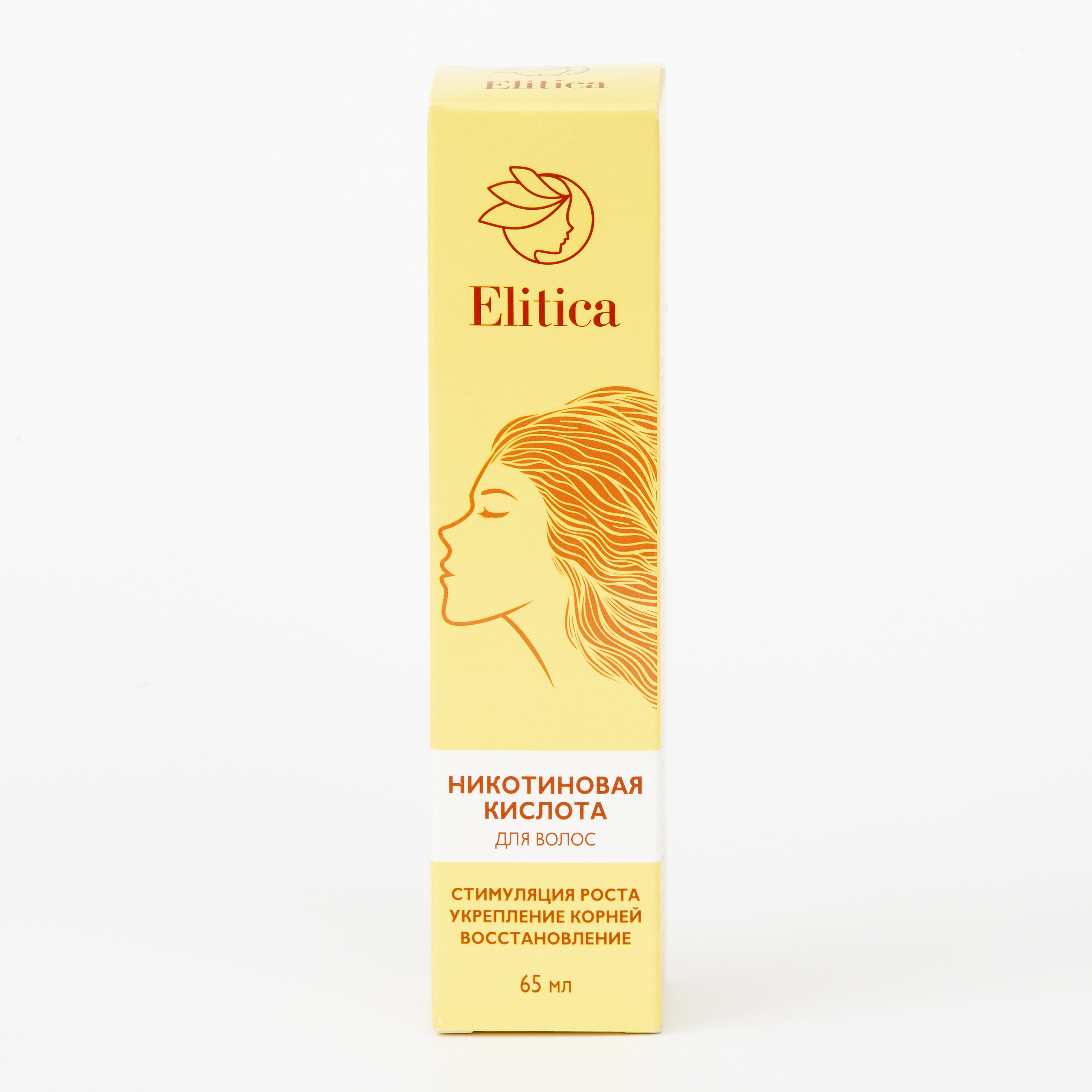 Изображение товара Elitica Никотиновая кислота для волос 65 мл - средство для роста и укрепления волос