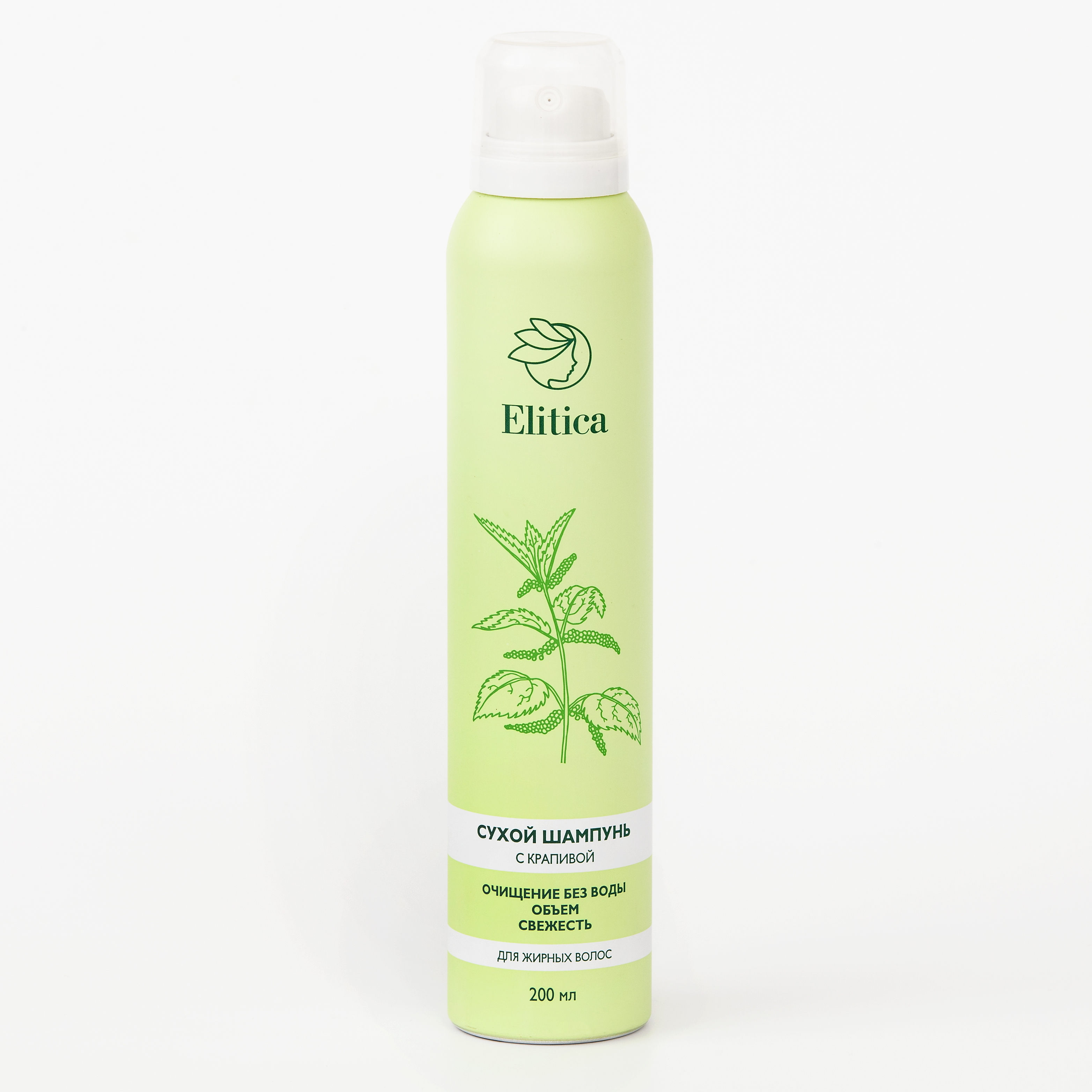 Изображение товара Elitica сухой шампунь Крапива 200 мл для свежести и объема волос