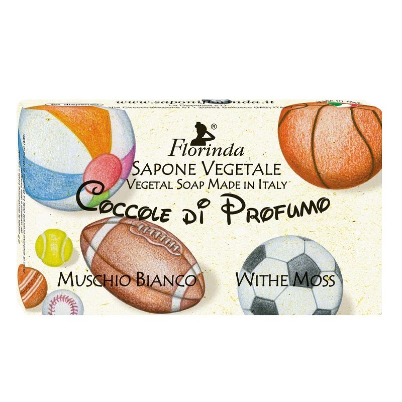 Изображение товара Мыло Florinda Белый мускус 100 г натуральное туалетное для рук лица тела