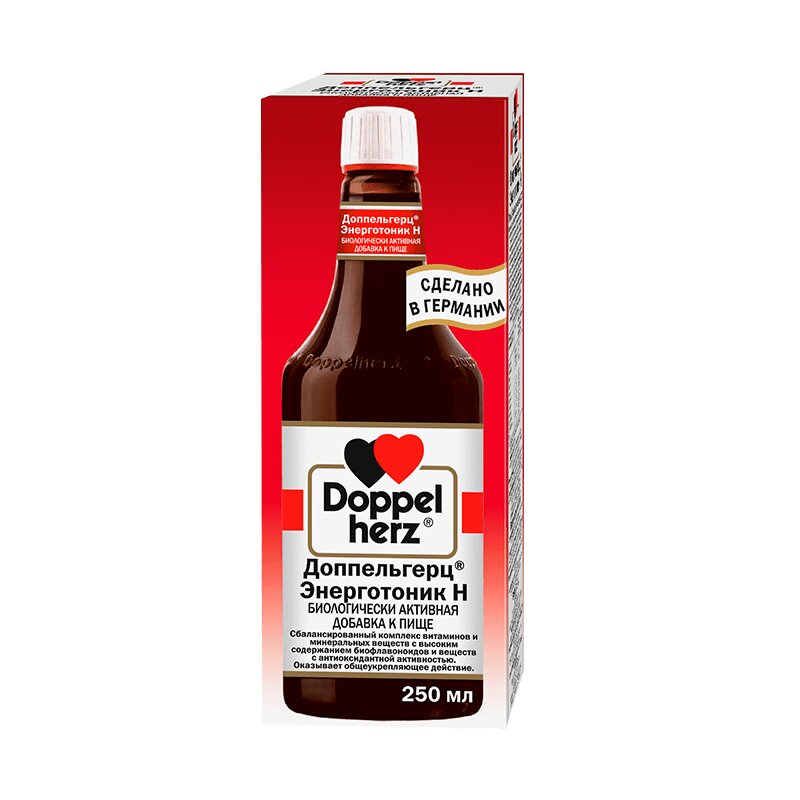 Изображение товара Доппельгерц Энерготоник H раствор 250 мл - витаминно-минеральный комплекс для укрепления организма