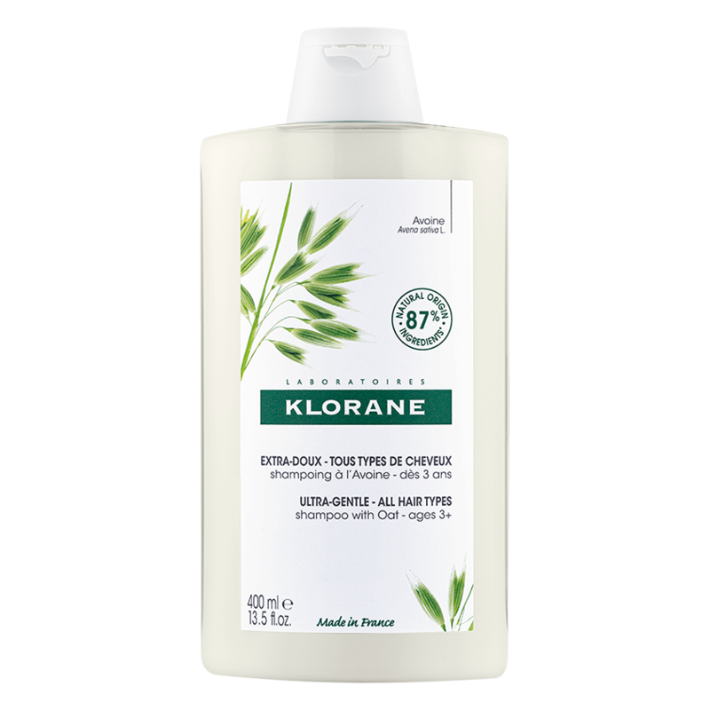 Изображение товара Шампунь Klorane с молочком овса 400 мл гипоаллергенное средство для деликатного ухода