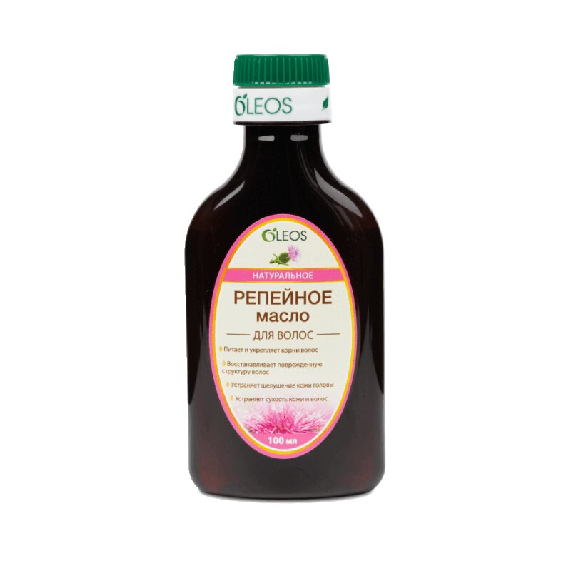 Изображение товара Репейное масло для волос Oleos 100 мл натуральное восстановление и укрепление