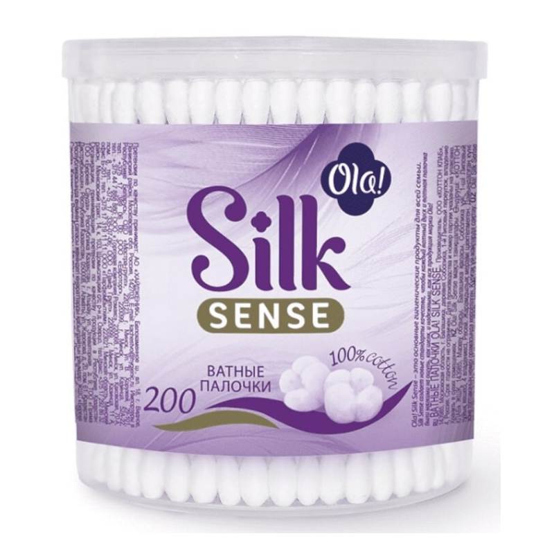 Изображение товара Ола Палочки ватные Силк Сенсе 200 шт в стакане