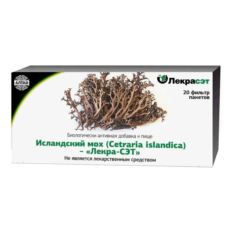Изображение товара Исландский мох-Лекра-СЭТ ф/пак.1,5 г 20 шт