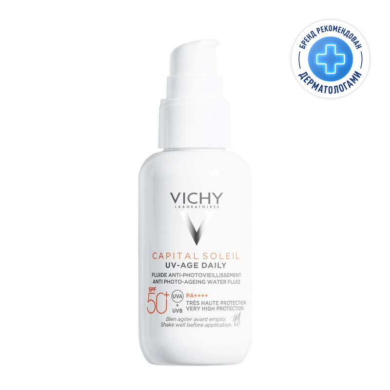 Изображение товара Vichy Capital Soleil UV-Age Daily солнцезащитный флюид SPF 50+ для чувствительной кожи 40 мл