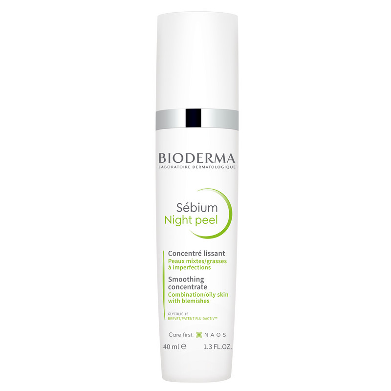 Изображение товара Bioderma Sebium Night Peel Гель пилинг с 15% гликолевой кислотой 40 мл для проблемной кожи