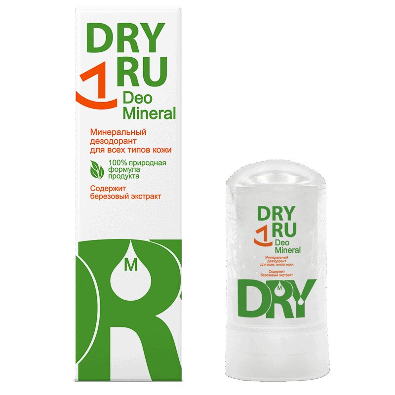 Изображение товара DRY RU Deo Mineral Минеральный дезодорант для всех типов кожи 60 г