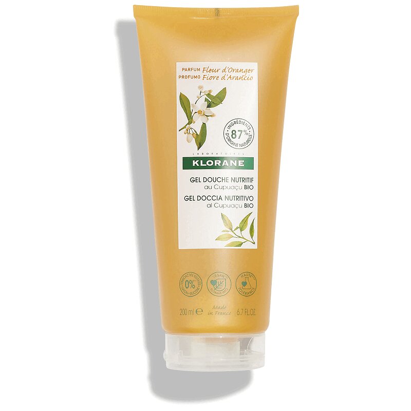 Изображение товара Klorane Гель для душа с маслом Купуасу и ароматом цветка апельсина