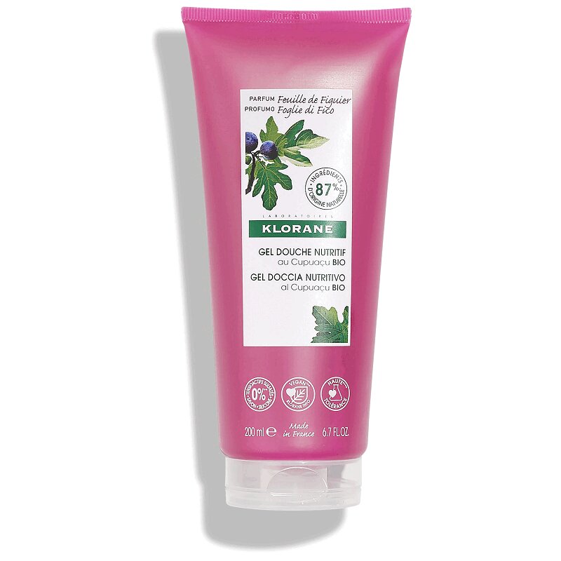 Изображение товара Klorane Гель для душа питательный Нежный инжир 200 мл с маслом купуасу природный уход