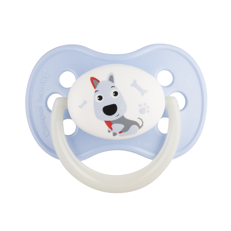Изображение товара Canpol Babies Латексная круглая пустышка для малышей 0-6 мес Синий