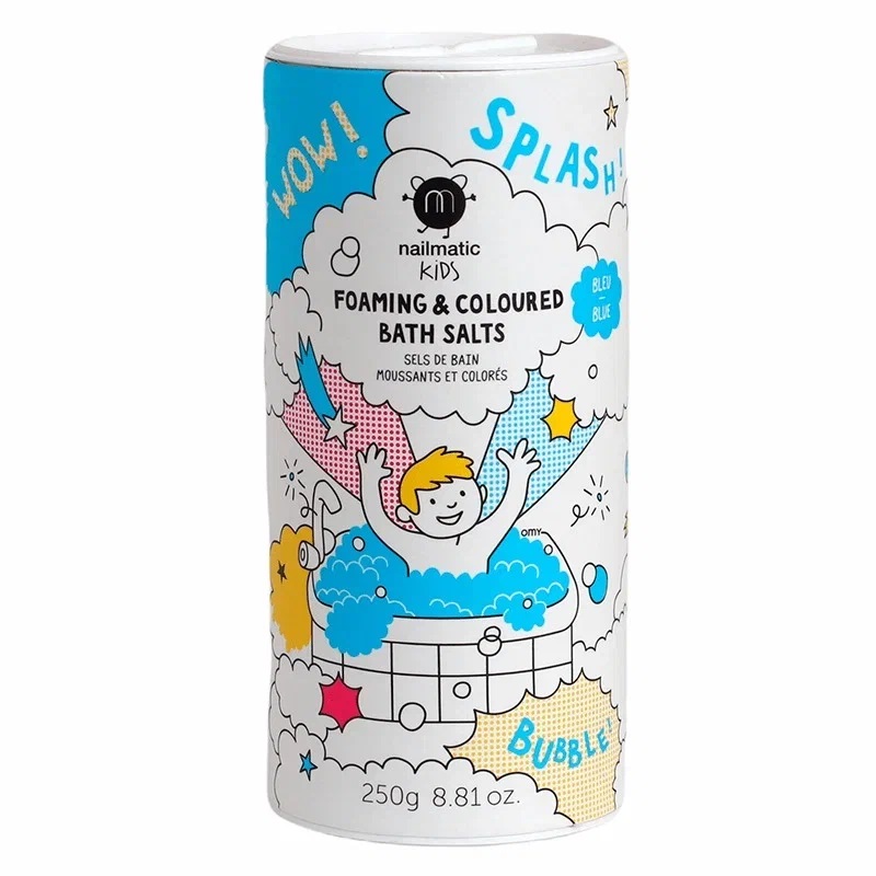 Изображение товара Нailmatic Соль-пена для ванны голубая 250 г - уход и релаксация