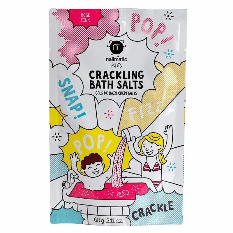 Изображение товара Набор соли-шипучка для ванны розовая 60 г Nailmatic - натуральный уход и яркий эффект