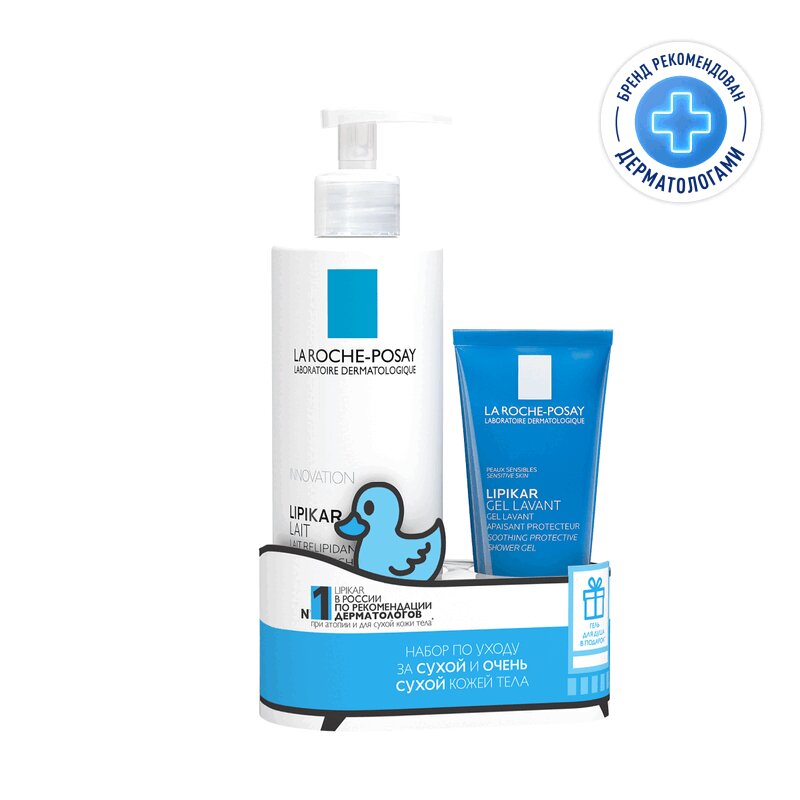 Изображение товара La Roche-Posay Lipikar Набор Молочко для тела 400 мл + Гель для душа 100 мл