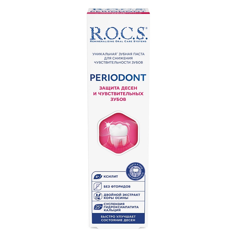 Изображение товара Зубная паста R.O.C.S. Periodont защита десен и чувствительных зубов 94 г