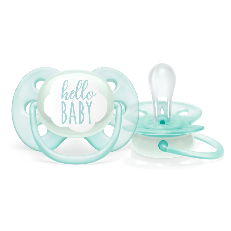 Изображение товара Пустышка Philips Avent Ultra Soft для детей 0-6 месяцев с футляром