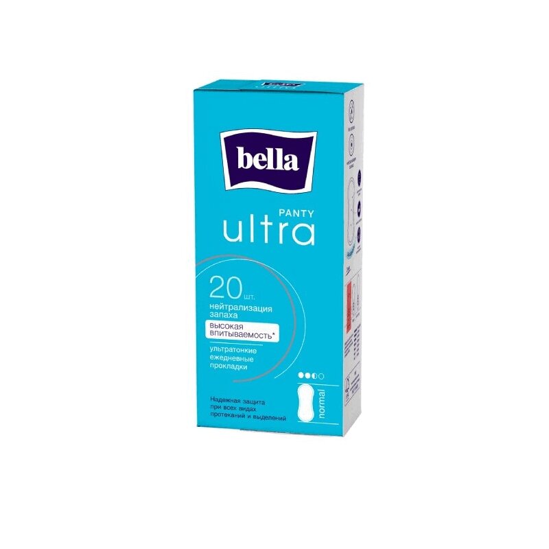 Изображение товара Белла Пантай Ультра Нормал ежедневные ультратонкие прокладки 18 шт