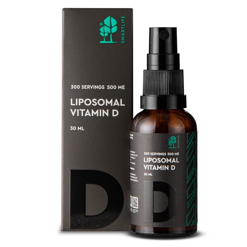 Изображение товара Липосомальный витамин Д SmartLife спрей 500 МЕ 30 мл для укрепления иммунитета