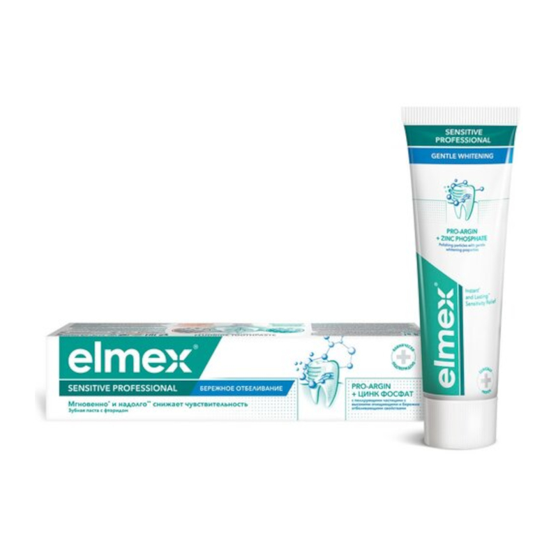 Изображение товара Elmex Sensitive Professional Бережное отбеливание зубная паста с фтором 75 мл