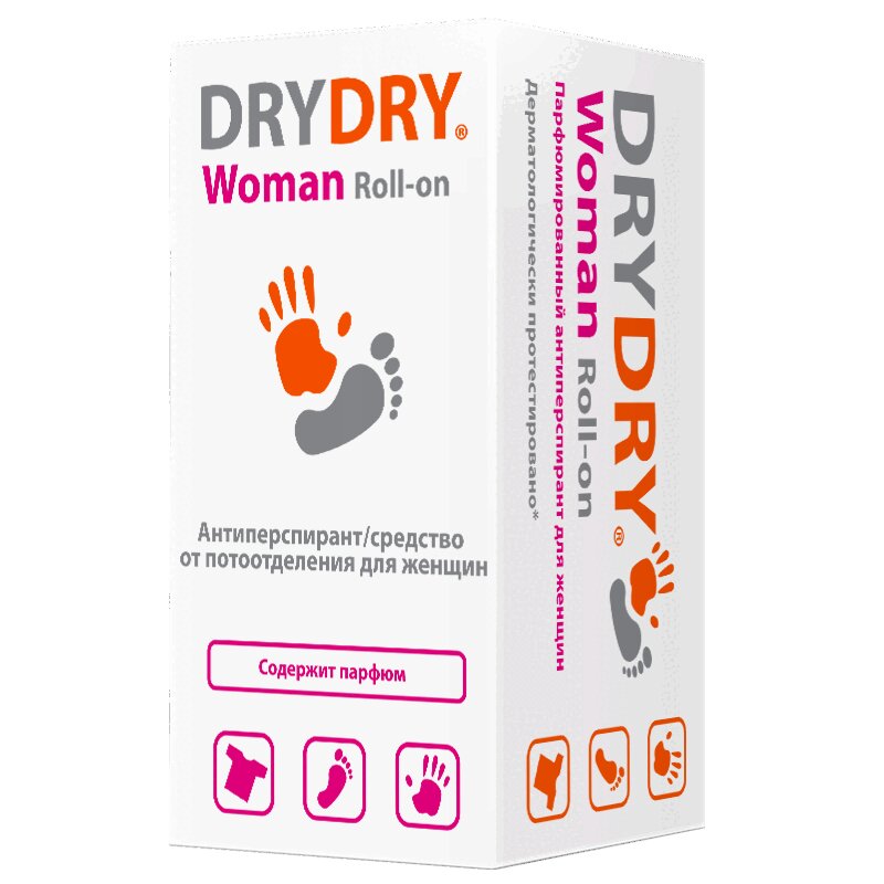 Изображение товара Dry Dry Woman Roll-on - средство от потоотделения для женщин 50 мл