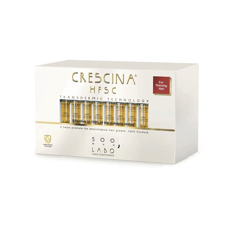 Изображение товара Лосьон Crescina Transdermic HFSC 500 для роста волос мужчин 40 шт
