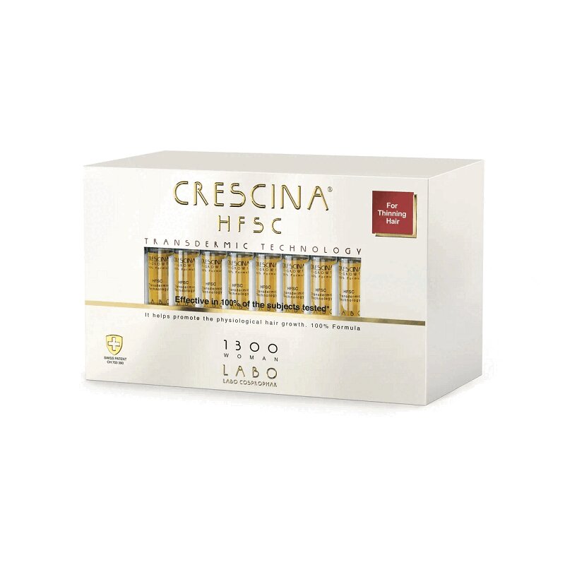Изображение товара Crescina Transdermic HFSC 1300 Лосьон для стимуляции роста волос для женщин 40 шт