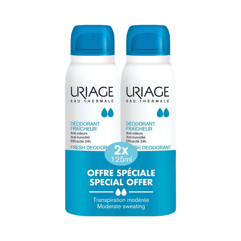 Изображение товара Дезодорант-спрей Урьяж освежающий с квасцовым камнем 125 мл 2 шт