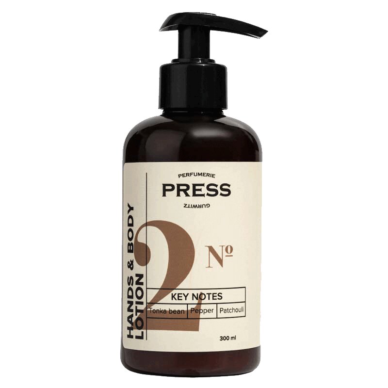 Изображение товара Увлажняющий лосьон для рук и тела Press Gurwitz №2 300 мл, масло ши и витамин Е