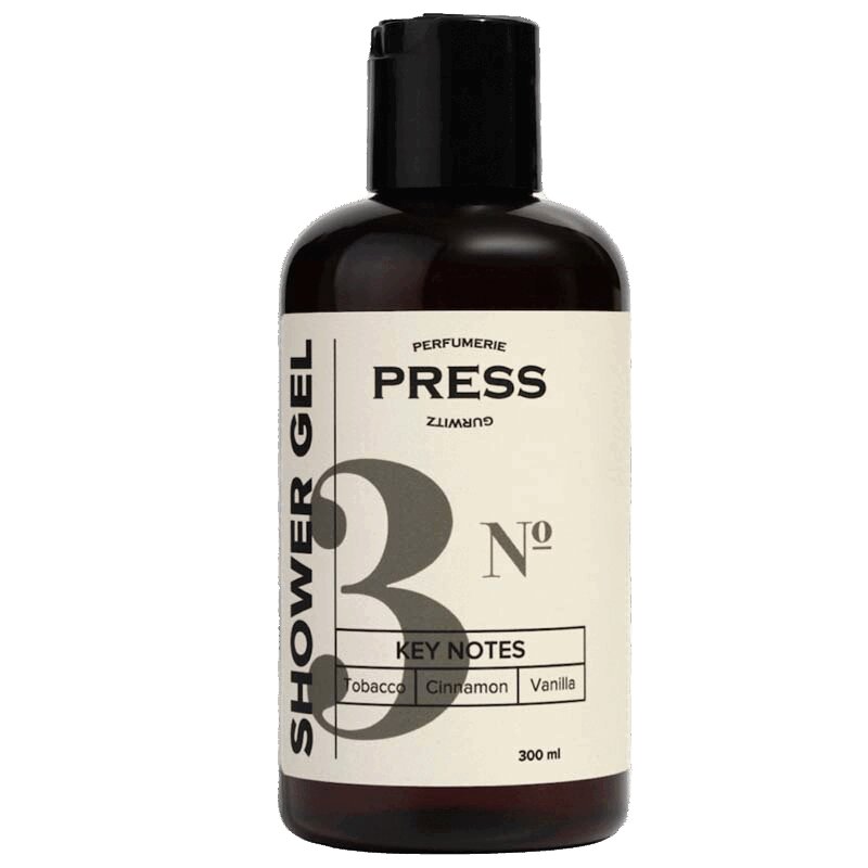 Изображение товара Press Gurwitz Парфюмери Гель для душа №3 Табак-Корица-Ваниль 300 мл