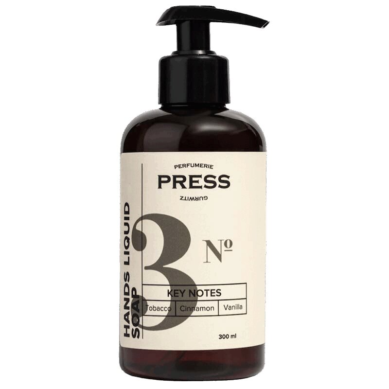 Изображение товара Жидкое мыло для рук Press Gurwitz Perfumerie Табак-Корица-Ваниль 300 мл