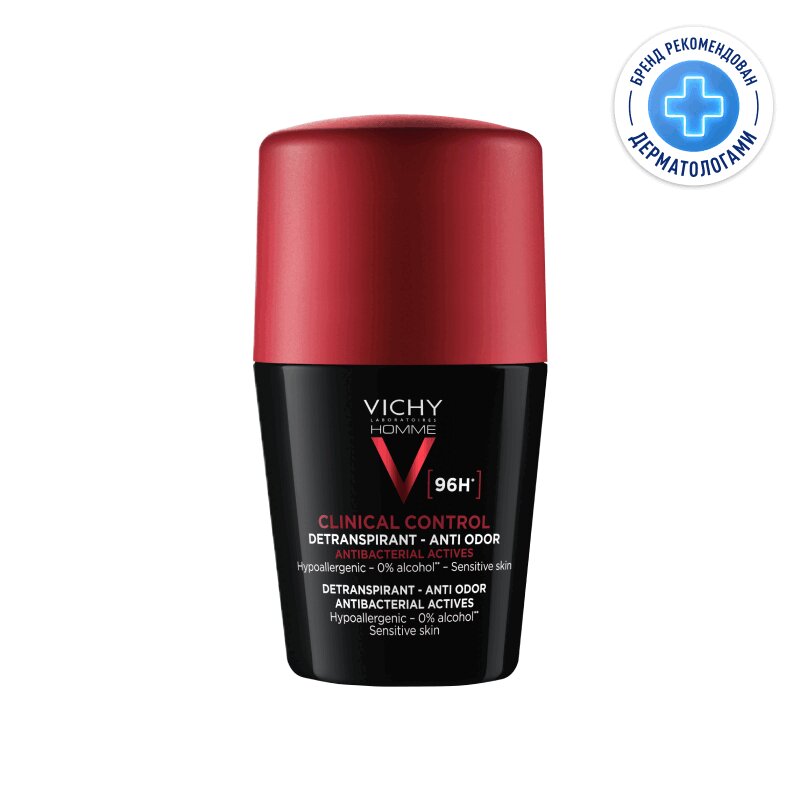 Изображение товара Vichy Homme Дезодорант-антиперспирант против избыточного потоотделения 96 часов 50 мл