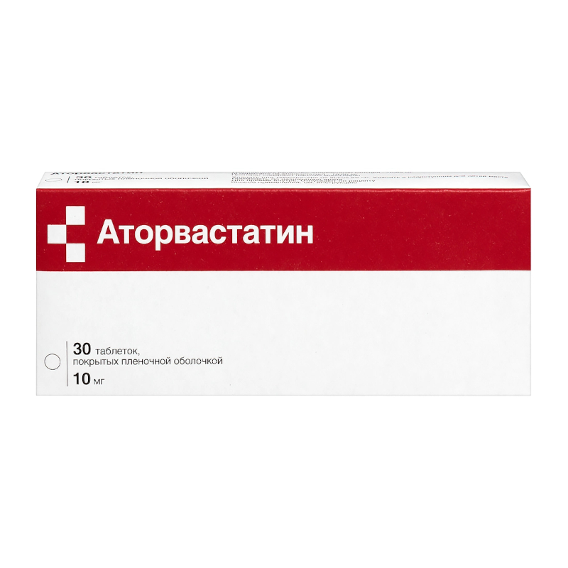 Изображение товара Аторвастатин 10 мг таблетки 30 шт
