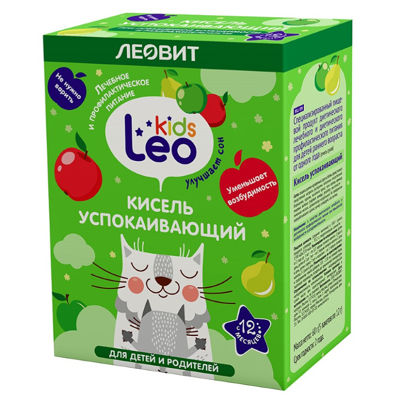 Изображение товара Леовит Кисель успокаивающий для детей 12 г 5 шт