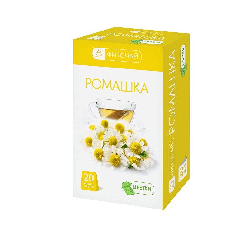 Изображение товара PL Ромашка фиточай фильтр-пакеты 20 шт 1,5 г натуральный травяной чай для укрепления иммунитета