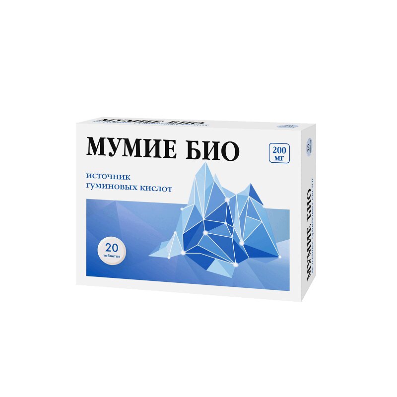 Изображение товара PL Мумие Био таблетки 200 мг 20 шт для поддержки костей, восстановления