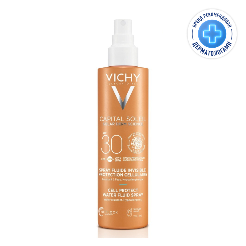 Изображение товара Vichy Capital Soleil Спрей-флюид SPF 30 200 мл для защиты кожи от солнца