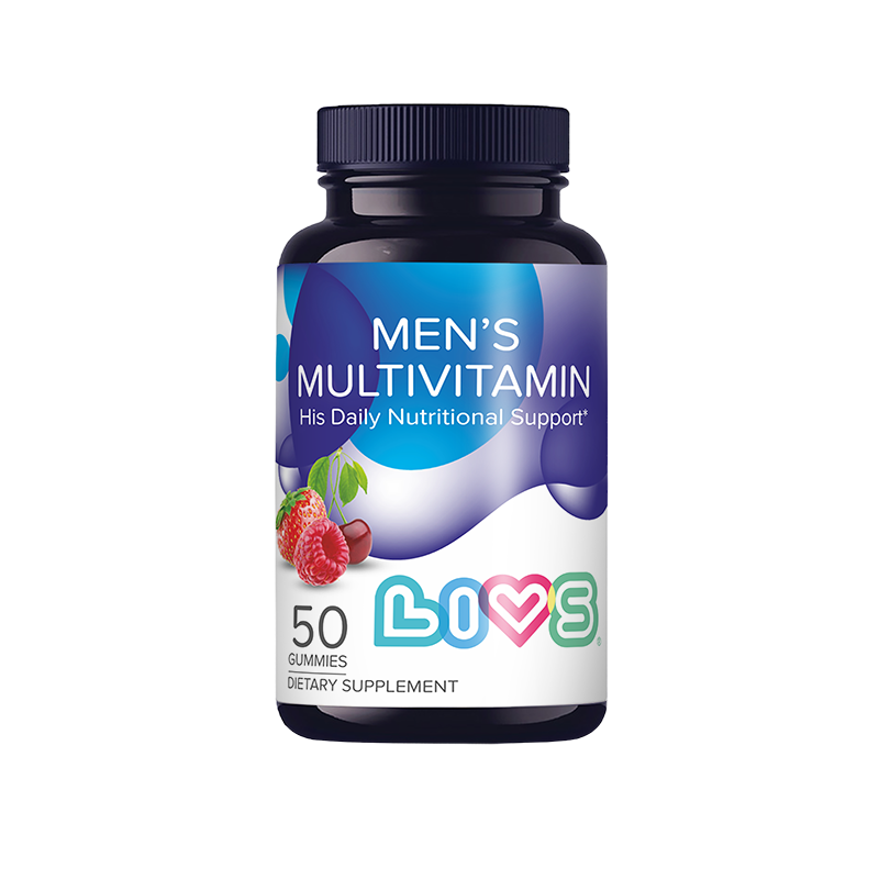 Изображение товара Комплекс Мультивитаминов для мужчин LIVS 50 пастилок Фрукты и Ягоды